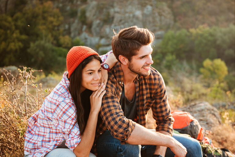 Finding Love In Ribble Valley! 1 bigstock Hiking couple Young active co 154648283