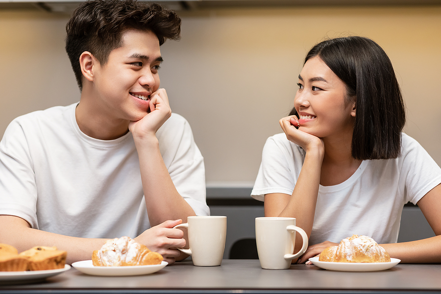 11 Unusual But Awesome First Date Ideas 1 bigstock Loving Korean Couple Drinking 388168333