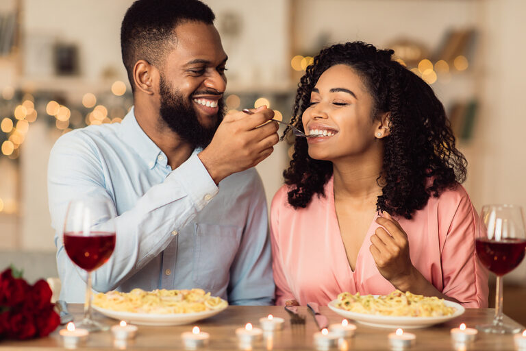 Forget Red Flags! Here Are Green Flags You Want To See! 2 bigstock Romantic Date Concept Smiling 402976343