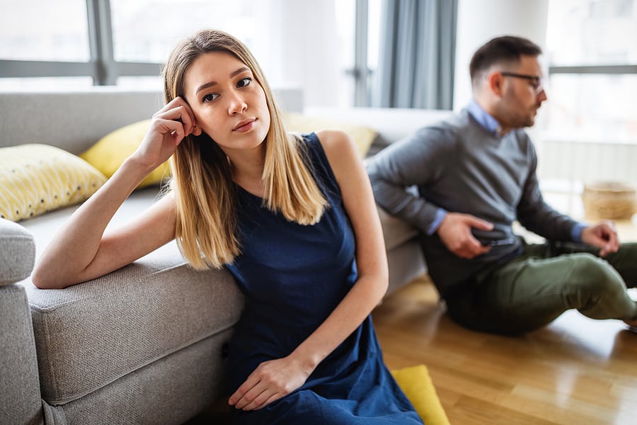 bigstock Unhappy Couple Having Argument 397409294