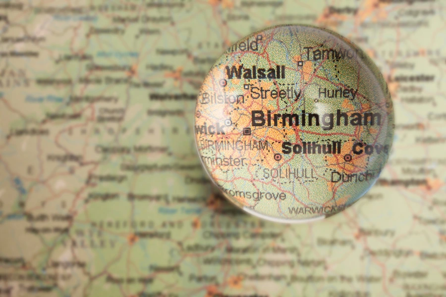 Map of Birmingham city centre